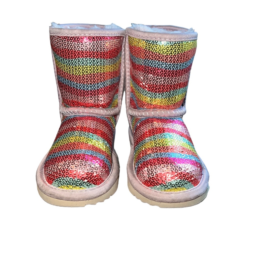 Ugg rainbow sequin boots